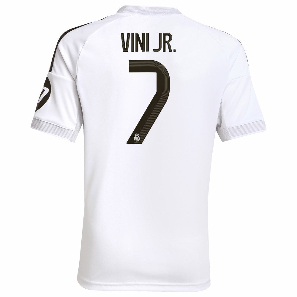 Adidas Vini Jr. Real Madrid Youth 2025/26 Home Replica Jerseys - White