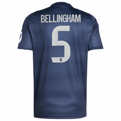 Adidas Jude Bellingham Real Madrid 2025/26 Away Replica Player Jerseys - Blue