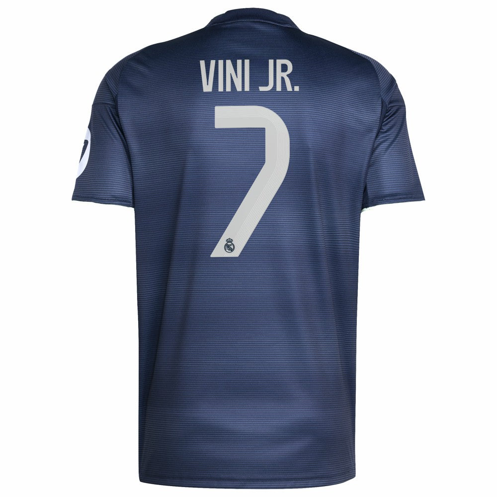 Adidas Vini Jr. Real Madrid 2025/26 Away Replica Player Jerseys - Blue