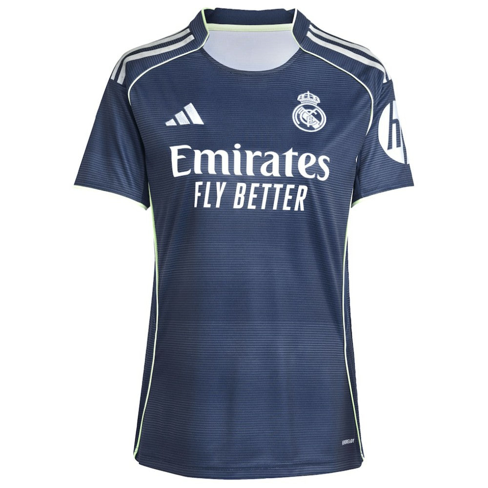 Adidas Jude Bellingham Real Madrid Women's 2025/26 Away Replica Player Jerseys - Blue