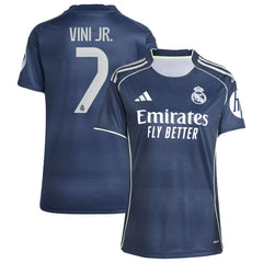 Adidas Vini Jr. Real Madrid Women's 2025/26 Away Replica Player Jerseys - Blue