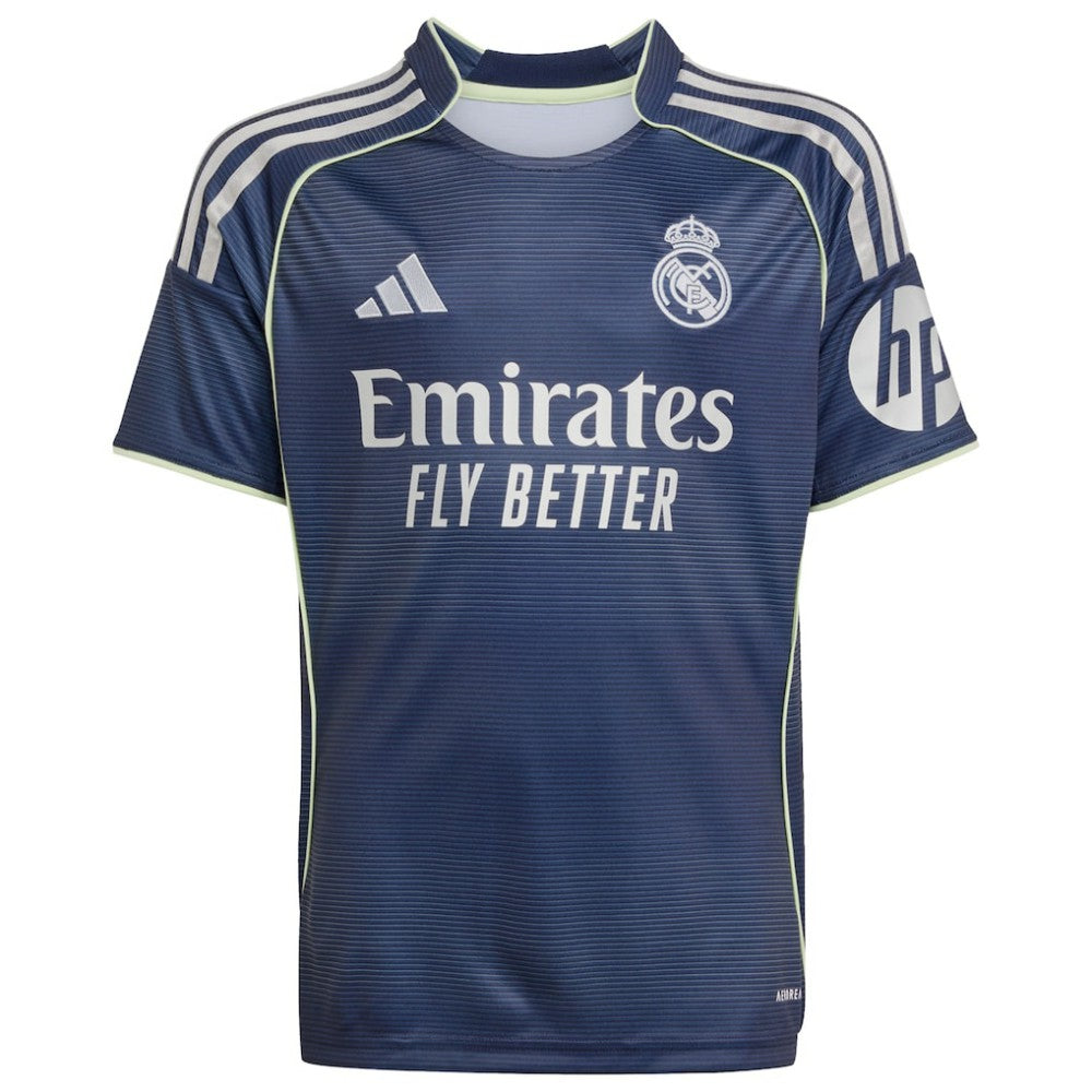 Adidas Jude Bellingham Real Madrid Youth 2025/26 Away Replica Player Jerseys - Blue