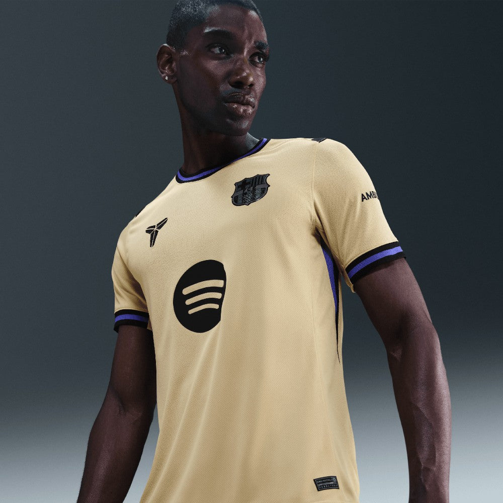 Nike Barcelona 2025/26 Away Stadium Replica Jerseys - Gold