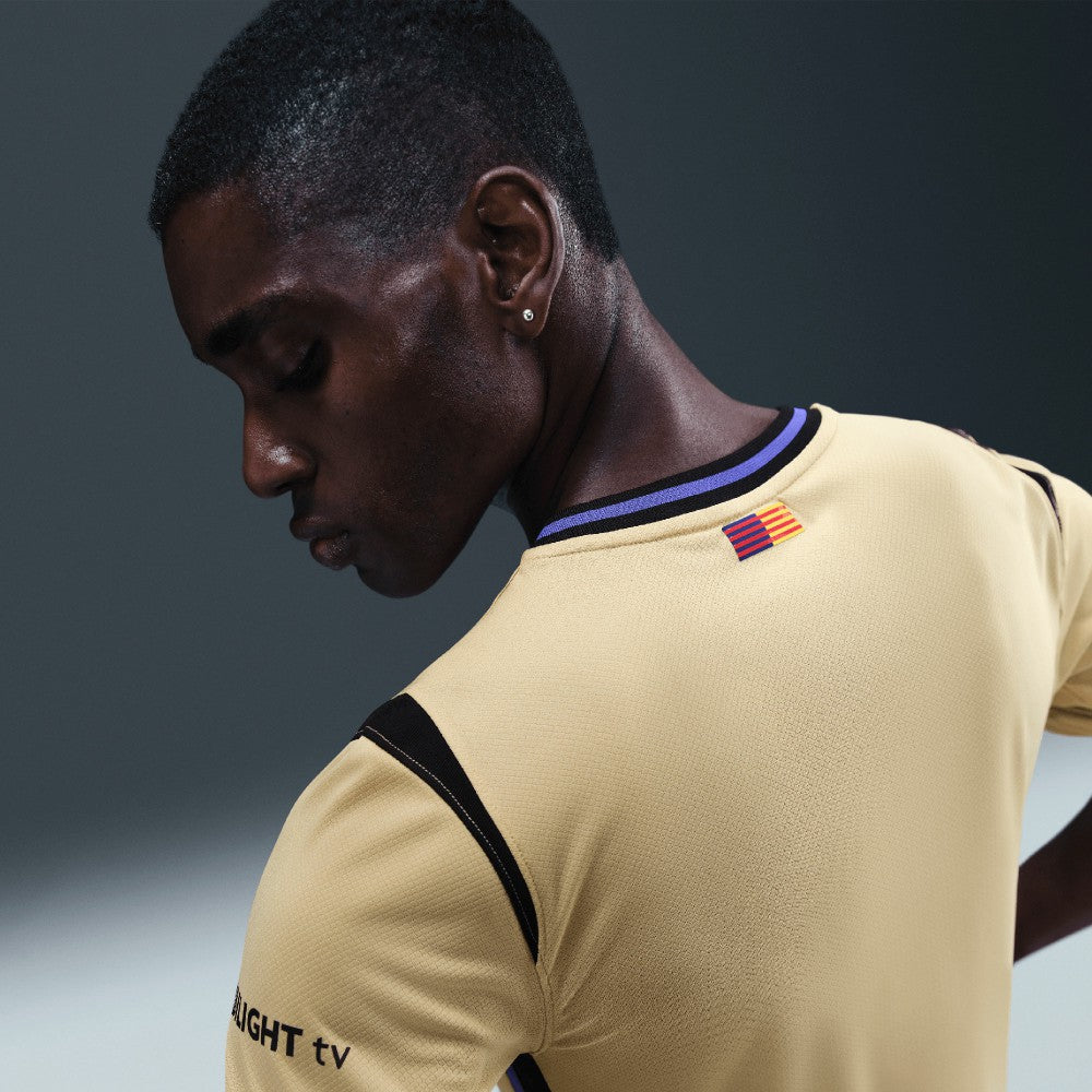 Nike Barcelona 2025/26 Away Stadium Replica Jerseys - Gold