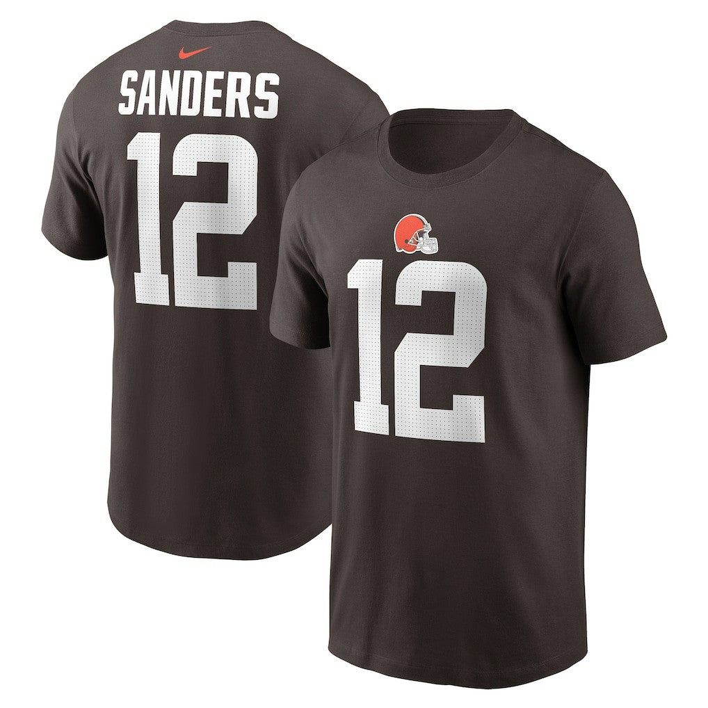 Shedeur Sanders Cleveland Browns 2025 NFL Draft Name & Number T-Shirt Brown - Nike