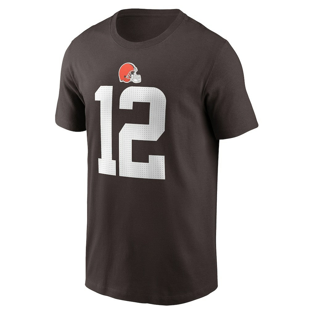 Shedeur Sanders Cleveland Browns 2025 NFL Draft Name & Number T-Shirt Brown - Nike