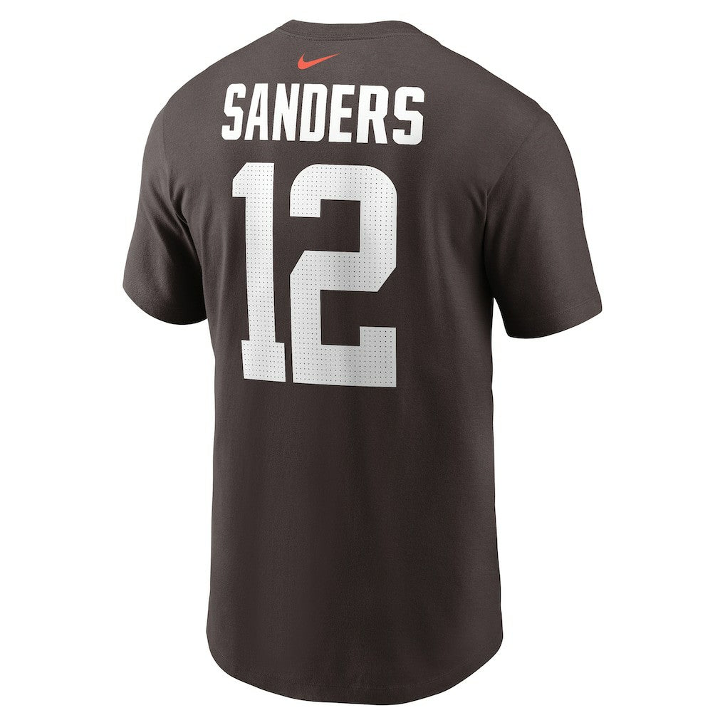 Shedeur Sanders Cleveland Browns 2025 NFL Draft Name & Number T-Shirt Brown - Nike