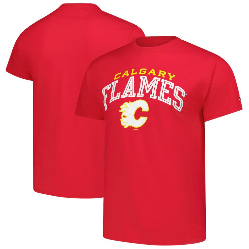 Calgary Flames - Champion Primary Logo T-Shirt Red