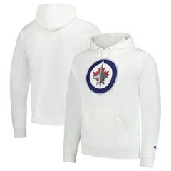 Winnipeg Jets - Champion Primary Logo 1-Hit Pullover Hoodie White