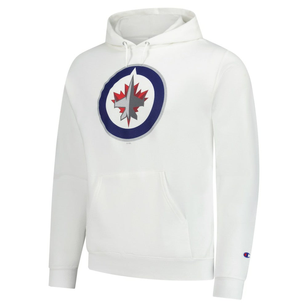 Winnipeg Jets - Champion Primary Logo 1-Hit Pullover Hoodie White