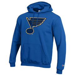 St. Louis Blues - Champion Primary Logo 1-Hit Pullover Hoodie Blue