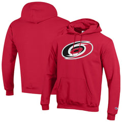 Carolina Hurricanes - Champion Primary Logo 1-Hit Pullover Hoodie Red