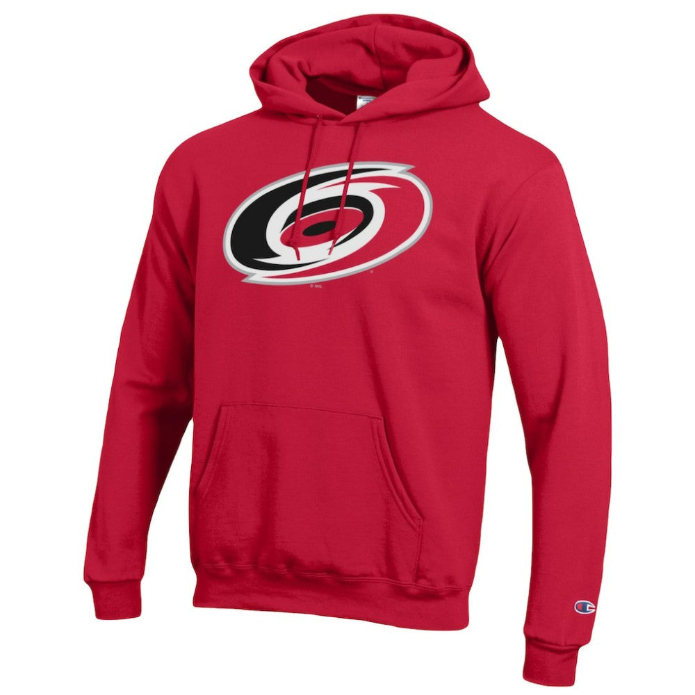 Carolina Hurricanes - Champion Primary Logo 1-Hit Pullover Hoodie Red
