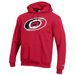 Carolina Hurricanes - Champion Primary Logo 1-Hit Pullover Hoodie Red