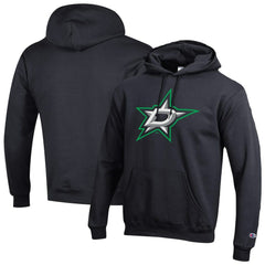 Dallas Stars - Champion Primary Logo 1-Hit Pullover Hoodie Black