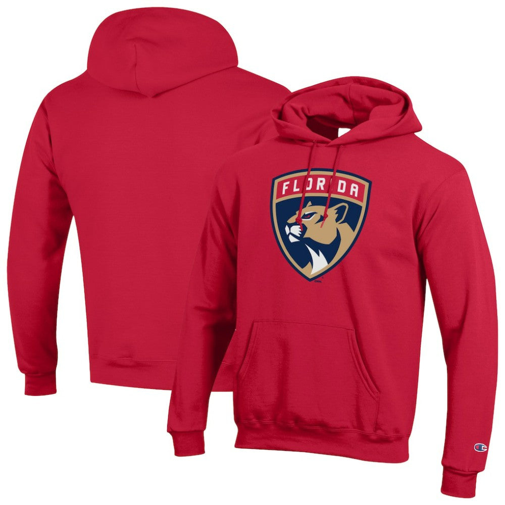 Florida Panthers - Champion Primary Logo 1-Hit Pullover Hoodie Red