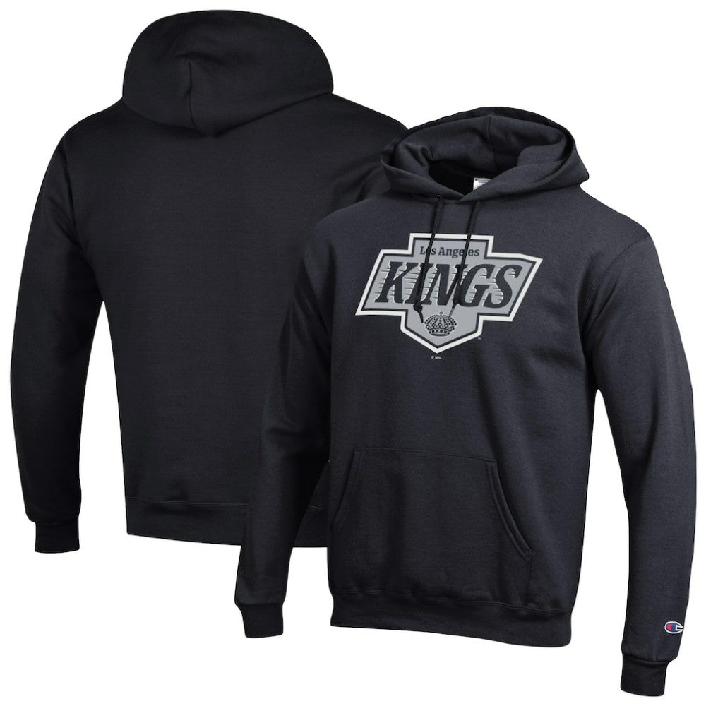 Los Angeles Kings - Champion Primary Logo 1-Hit Pullover Hoodie Black