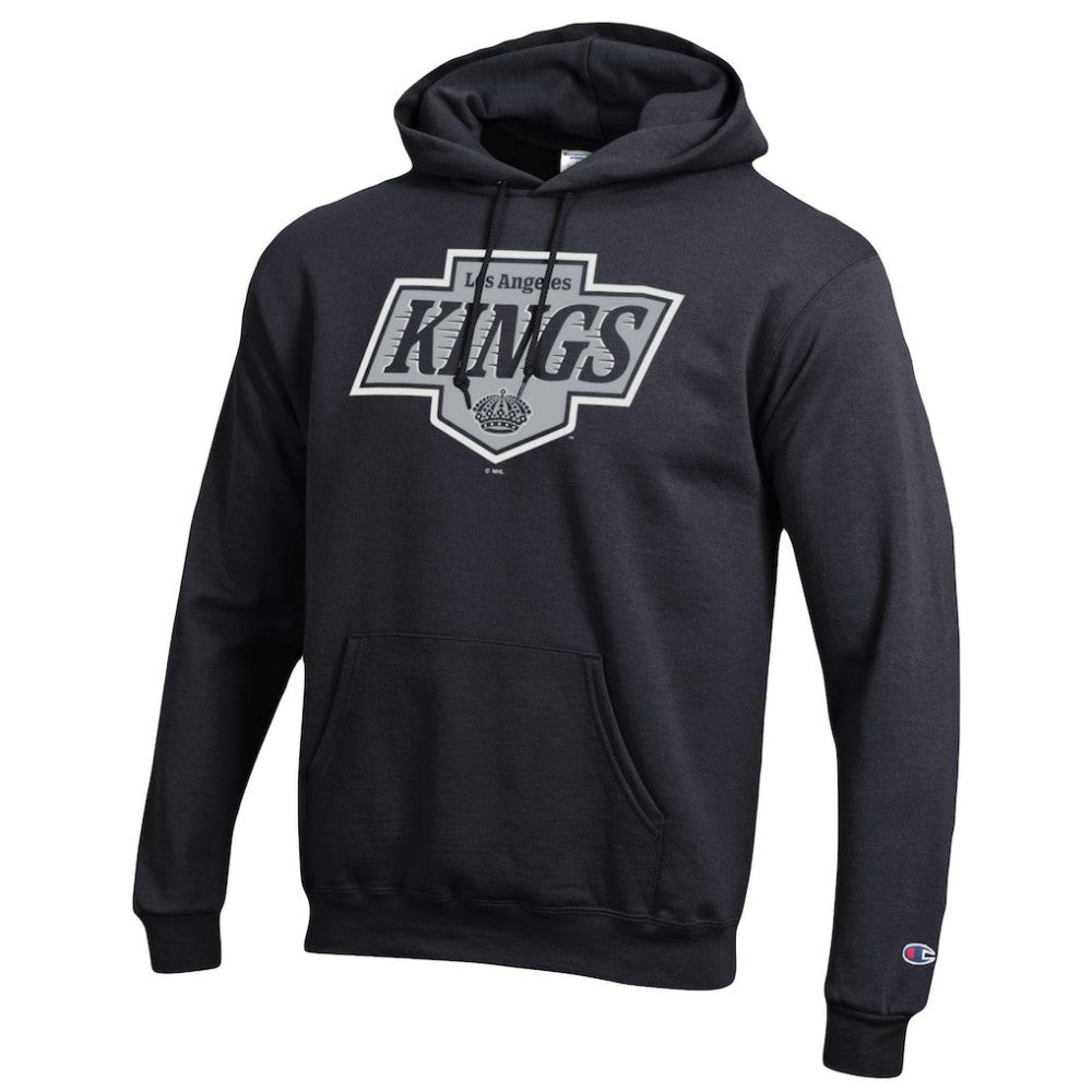 Los Angeles Kings - Champion Primary Logo 1-Hit Pullover Hoodie Black