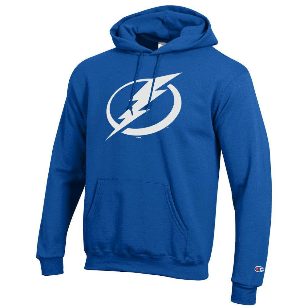 Tampa Bay Lightning - Champion Primary Logo 1-Hit Pullover Hoodie Blue