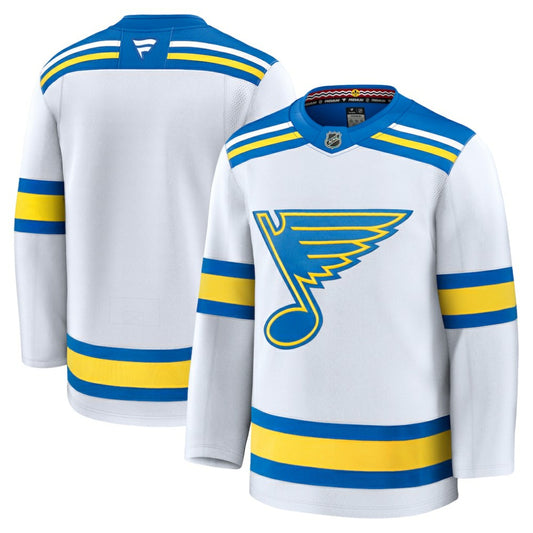 St. Louis Blues Fanatics Away Premium Jersey - White | NHL Jerseys