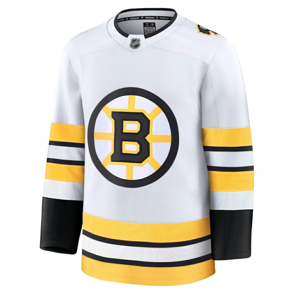 Boston Bruins Fanatics Away Premium Jersey - White | NHL Jerseys
