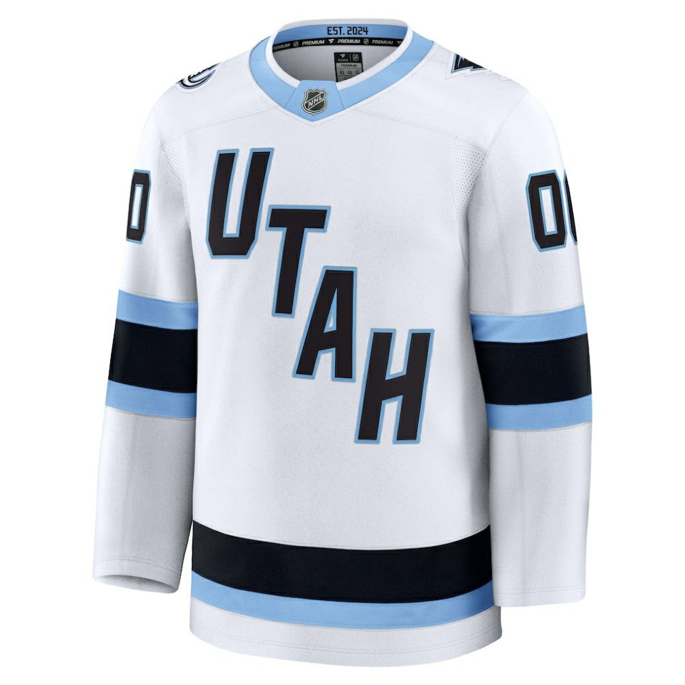 Utah Mammoth Fanatics Away Premium Custom Jersey - White | NHL Jerseys