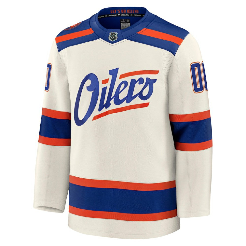 Edmonton Oilers - Fanatics Alternate Premium Custom Jersey Light Beige