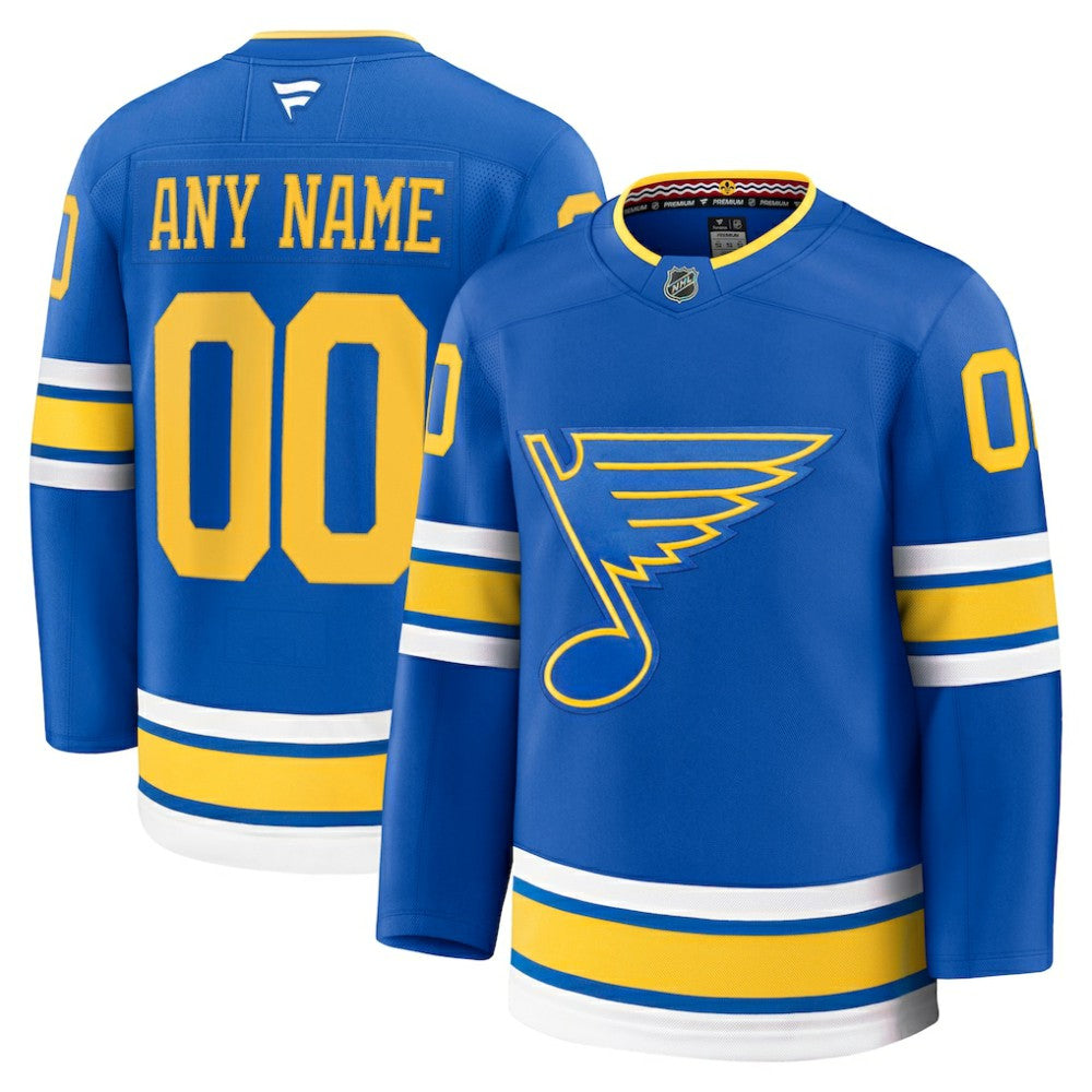 St. Louis Blues - Fanatics Home Premium Custom Jersey Blue