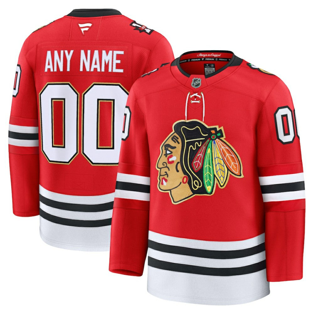 Chicago Blackhawks Fanatics Centennial Premium Custom Jersey - Red | NHL Jerseys