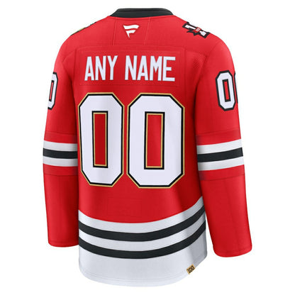 Chicago Blackhawks Fanatics Centennial Premium Custom Jersey - Red | NHL Jerseys