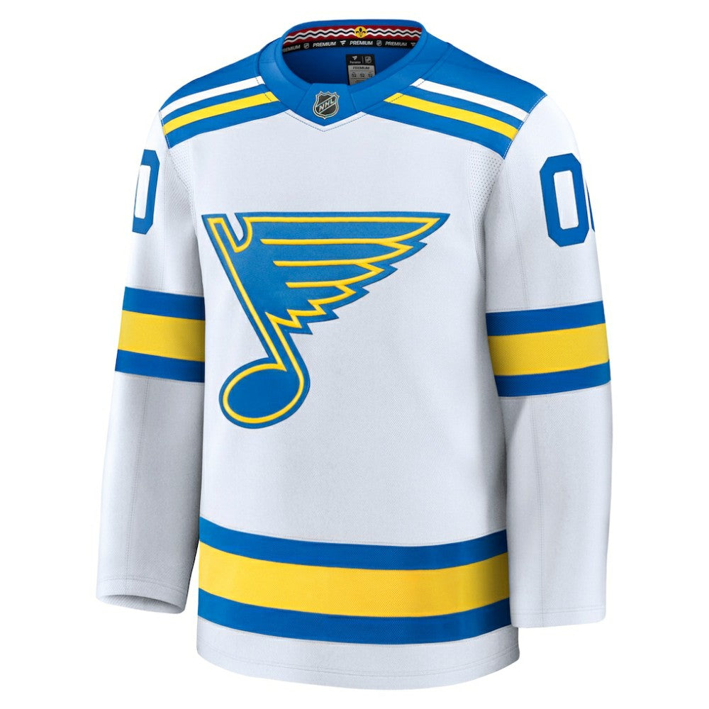 St. Louis Blues - Fanatics Away Premium Custom Jersey White
