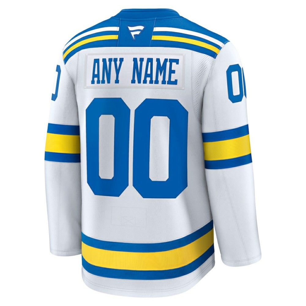 St. Louis Blues - Fanatics Away Premium Custom Jersey White