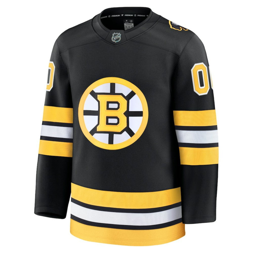 Boston Bruins Fanatics Home Premium Custom Jersey Black