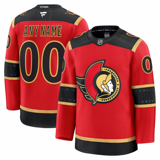 Ottawa Senators Fanatics Alternate Custom Premium Jersey - Red | NHL Jerseys
