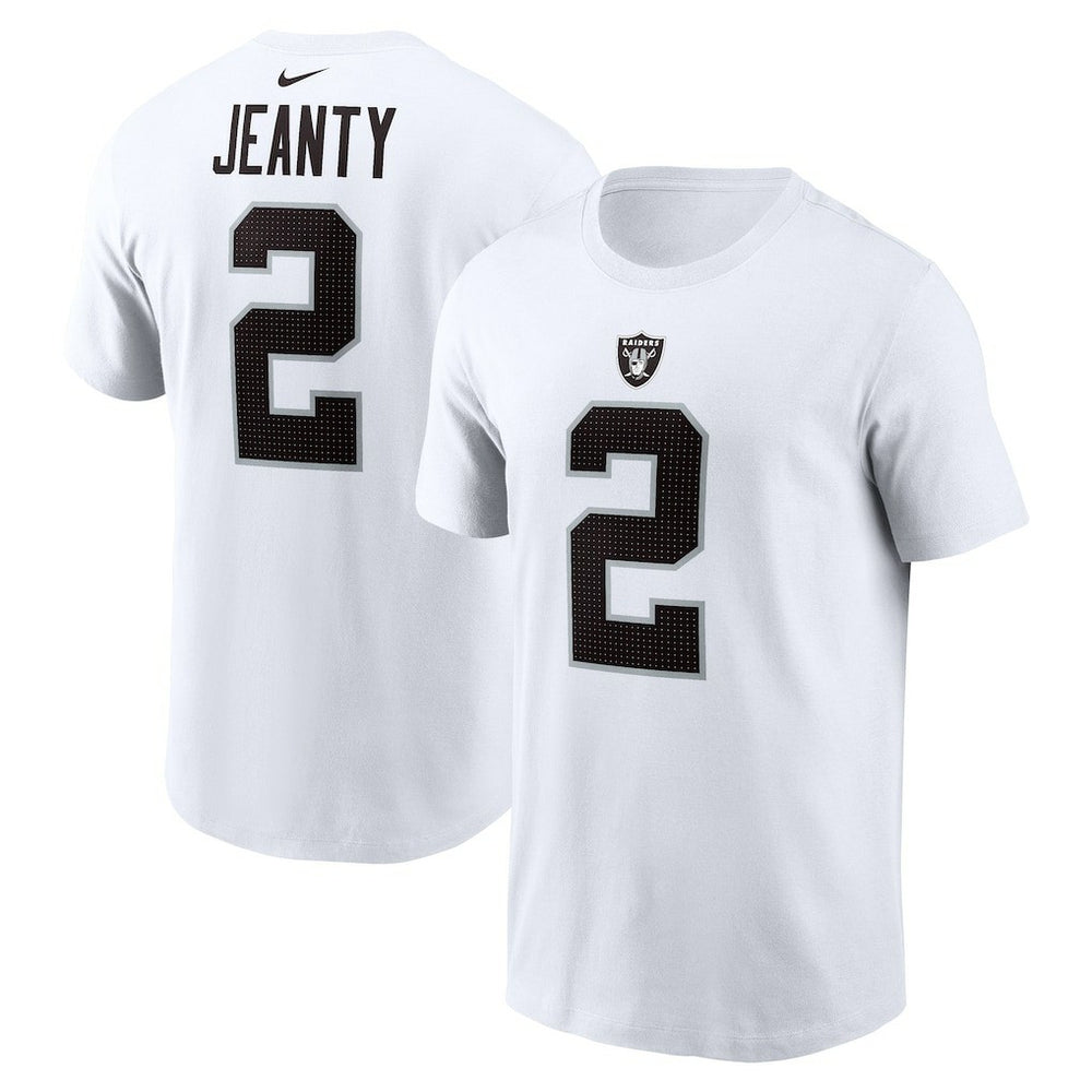 Ashton Jeanty Las Vegas Raiders Name & Number T-Shirt White - Nike
