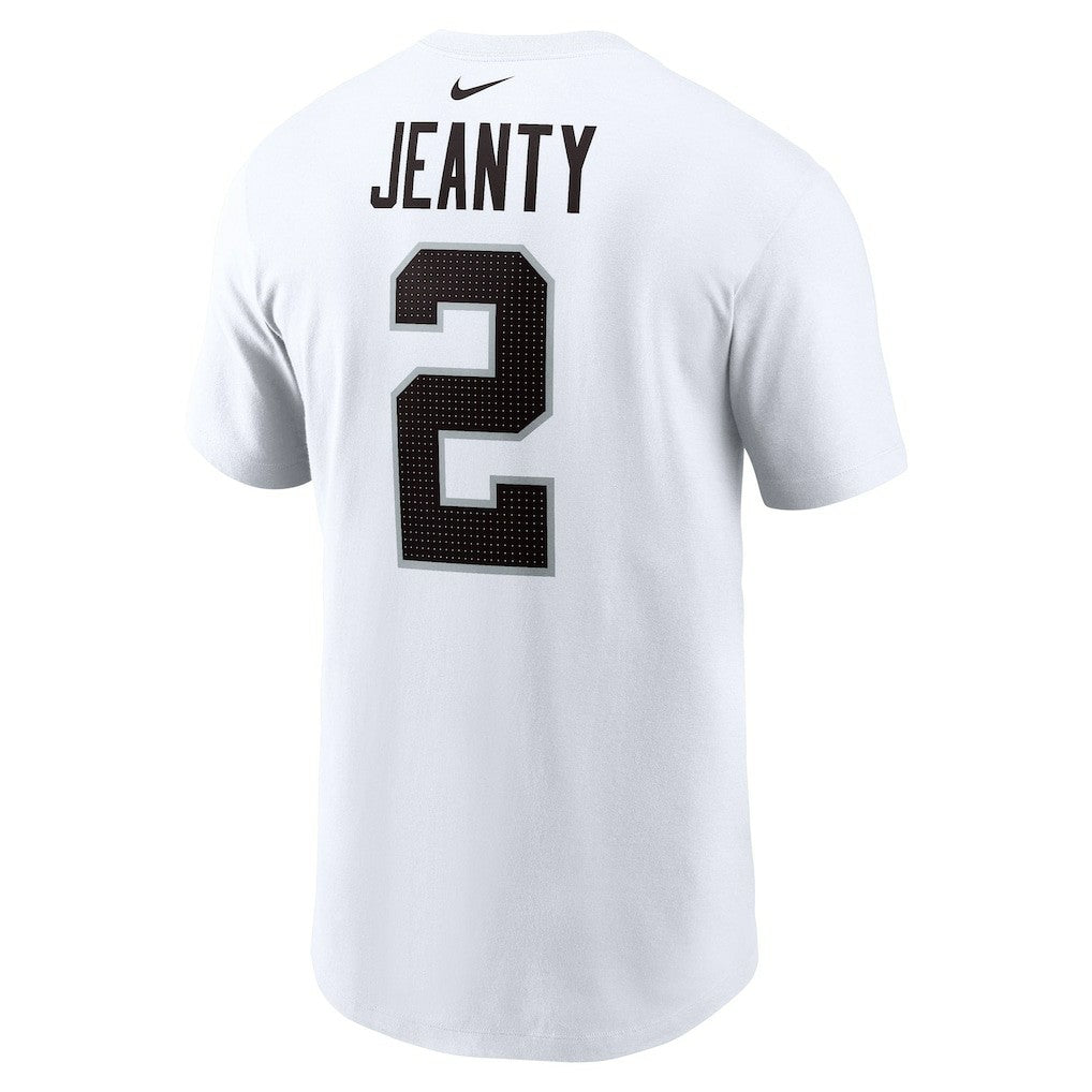 Ashton Jeanty Las Vegas Raiders Name & Number T-Shirt White - Nike