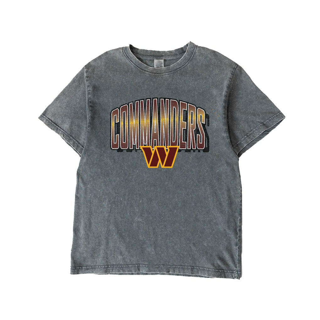 Washington Commanders Gameday Couture Women's Peak Performance Oversized Snow Wash T-Shirt Gray - NFL