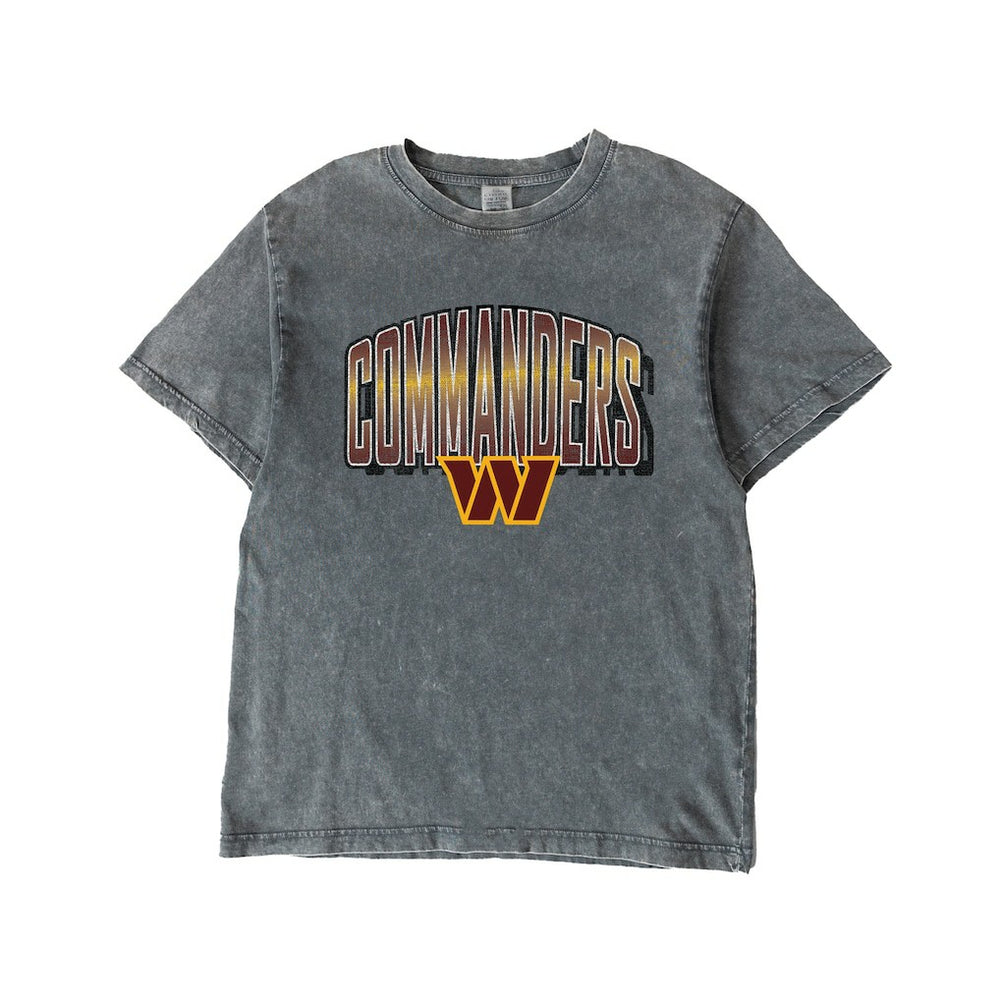 Washington Commanders Gameday Couture Women's Peak Performance Oversized Snow Wash T-Shirt Gray - NFL