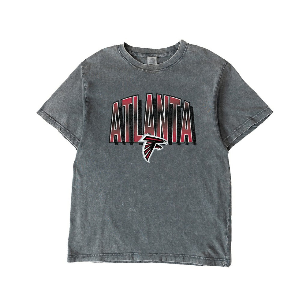 Atlanta Falcons Gameday Couture Women's Peak Performance Oversized Snow Wash T-Shirt Gray - NFL