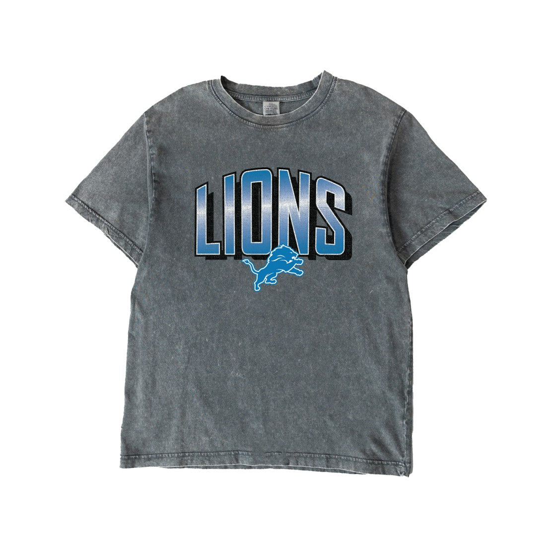 Detroit Lions Gameday Couture Women's Peak Performance Oversized Snow Wash T-Shirt Gray - NFL