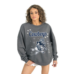 Dallas Cowboys Gameday Couture Women's Ready to Rumble Premium Fleece Pullover Sweatshirt Gray - NFL