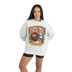 Washington Commanders Gameday Couture Women's Heritage Premium Fleece Pullover Sweatshirt Gray - NFL