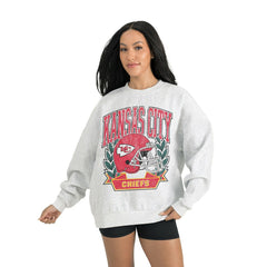 Kansas City Chiefs Gameday Couture Women's Heritage Premium Fleece Pullover Sweatshirt Gray - NFL