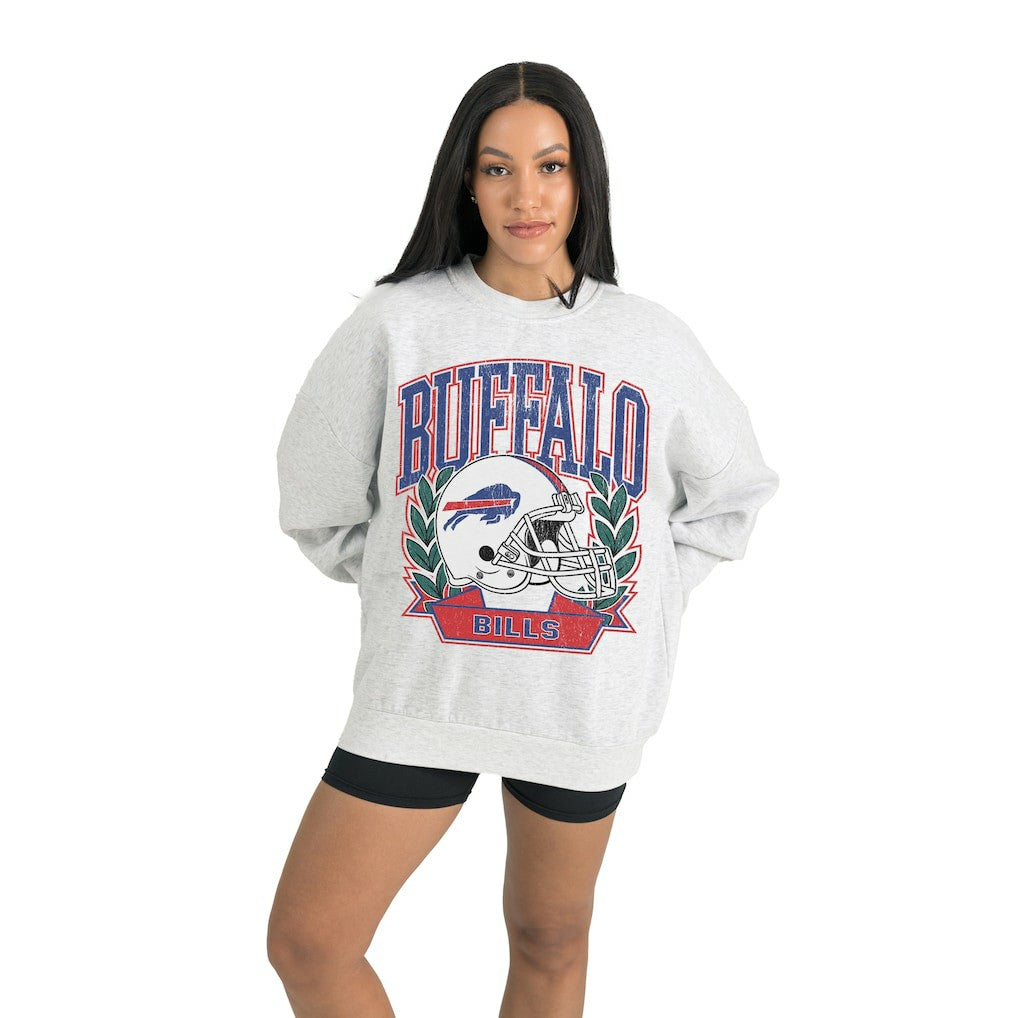 Buffalo Bills Gameday Couture Women's Heritage Premium Fleece Pullover Sweatshirt Gray - NFL