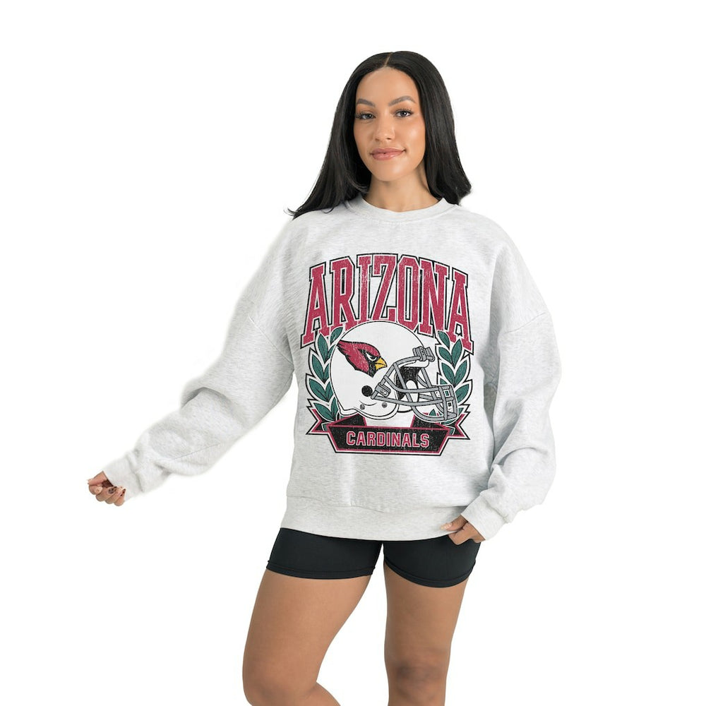 Arizona Cardinals Gameday Couture Women's Heritage Premium Fleece Pullover Sweatshirt Gray - NFL