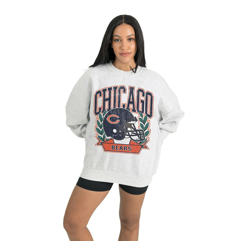 Chicago Bears Gameday Couture Women's Heritage Premium Fleece Pullover Sweatshirt Gray - NFL