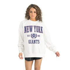 New York Giants Gameday Couture Women's Timeless Triumph Premium Fleece Pullover Sweatshirt White - NFL