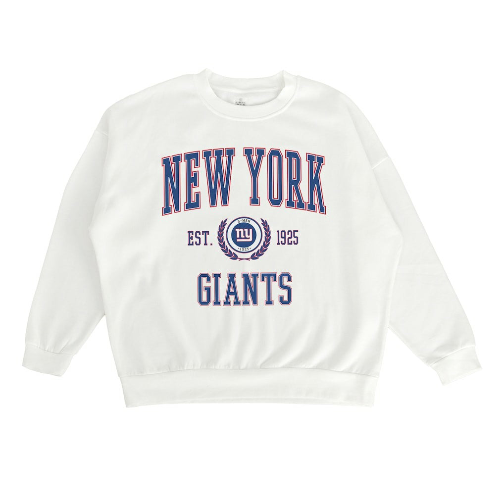 New York Giants Gameday Couture Women's Timeless Triumph Premium Fleece Pullover Sweatshirt White - NFL