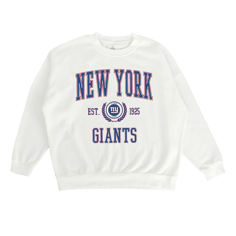 New York Giants Gameday Couture Women's Timeless Triumph Premium Fleece Pullover Sweatshirt White - NFL