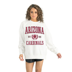 Arizona Cardinals Gameday Couture Women's Timeless Triumph Premium Fleece Pullover Sweatshirt White - NFL